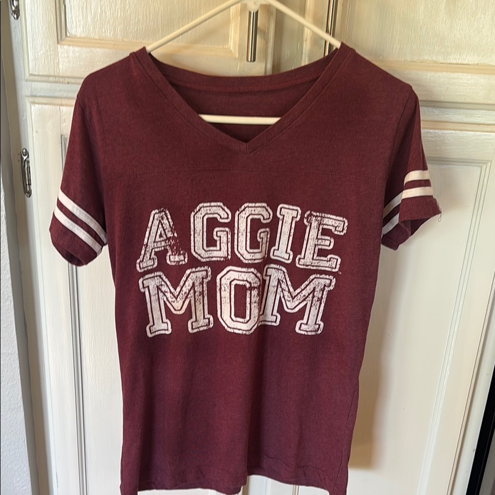 Maroon Aggie Mom T-Shirt